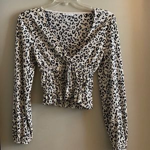 Animal print  Zara top